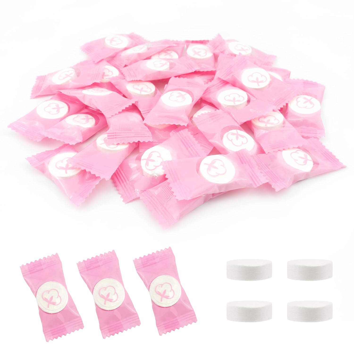 Quacc 30 PCS Disposable Compressed Towels, Portable Mini Coin Cotton Face Towe for Outdoor Travel, Home, Sports, Camping, Hiking