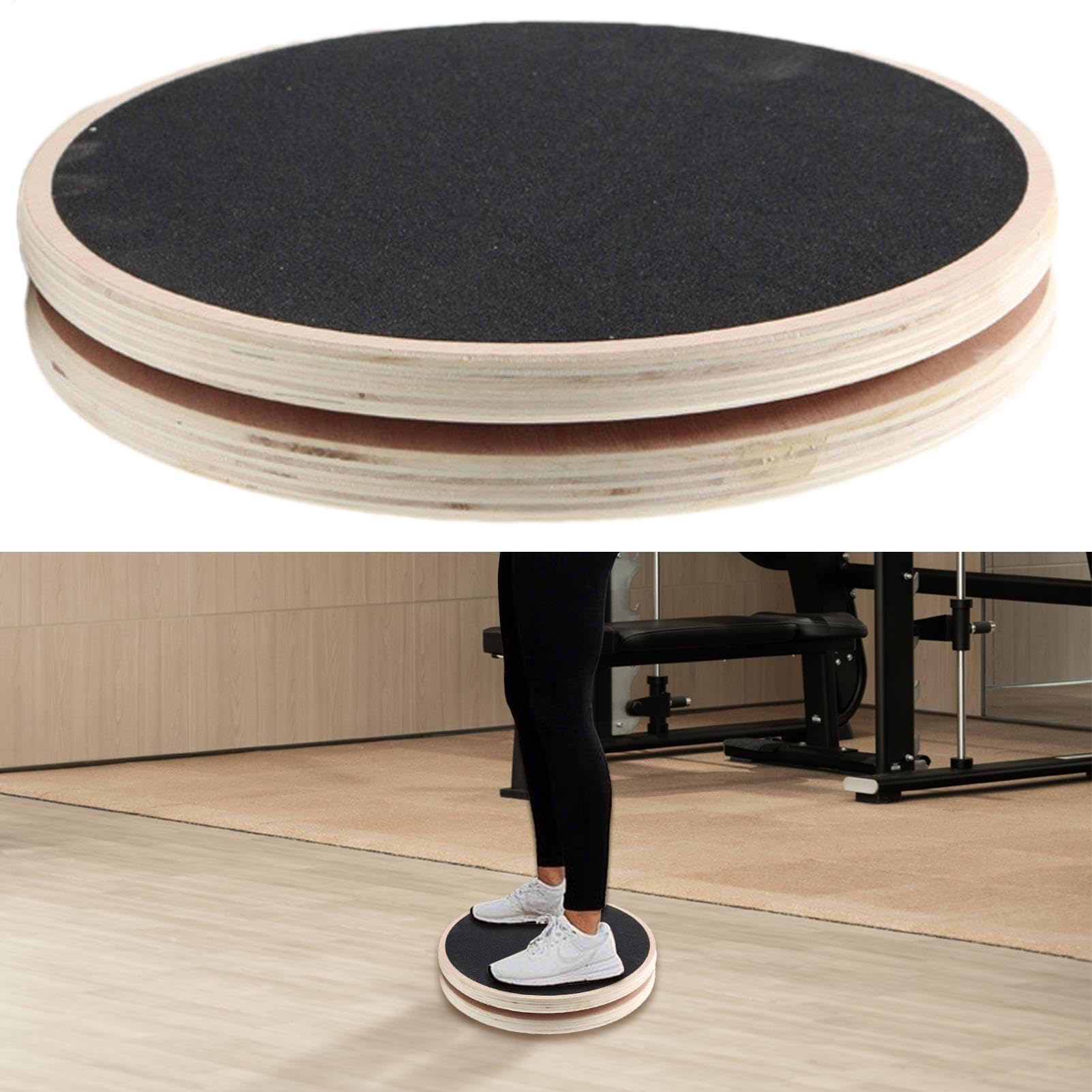 Attrezzo per scolpire la vita – Disco in legno AB | Attrezzatura per esercizi fisici, body trainer, attrezzi da fitness rotanti, scultura Twist per finiture braccia