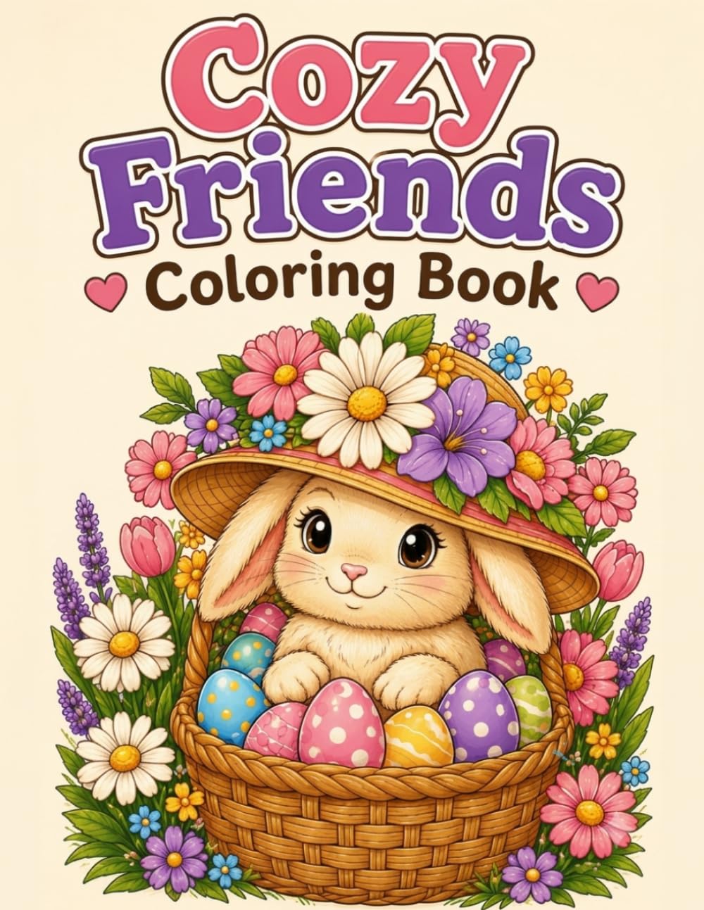 Cozy Friends Coloring Book Adorable Animal Friends in Cozy and Heartwarming Scenes for All Ages