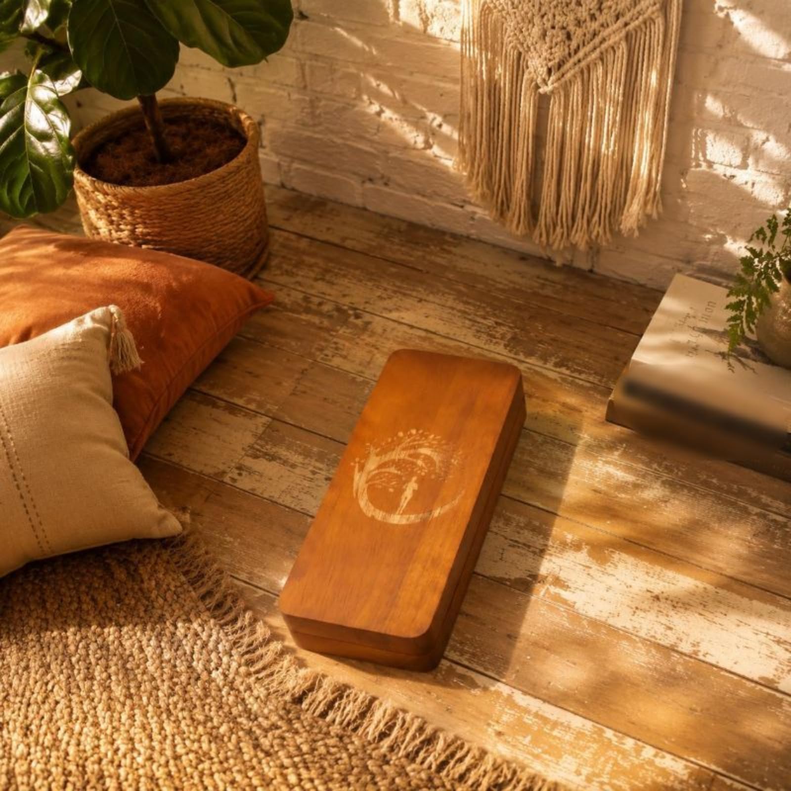 TISHITA Tabla de Acupresión Estera de Reflexología Tabla de Masaje para Pies Placa Estimulante de Madera con Diseño Estable para Principiantes y Estímulo