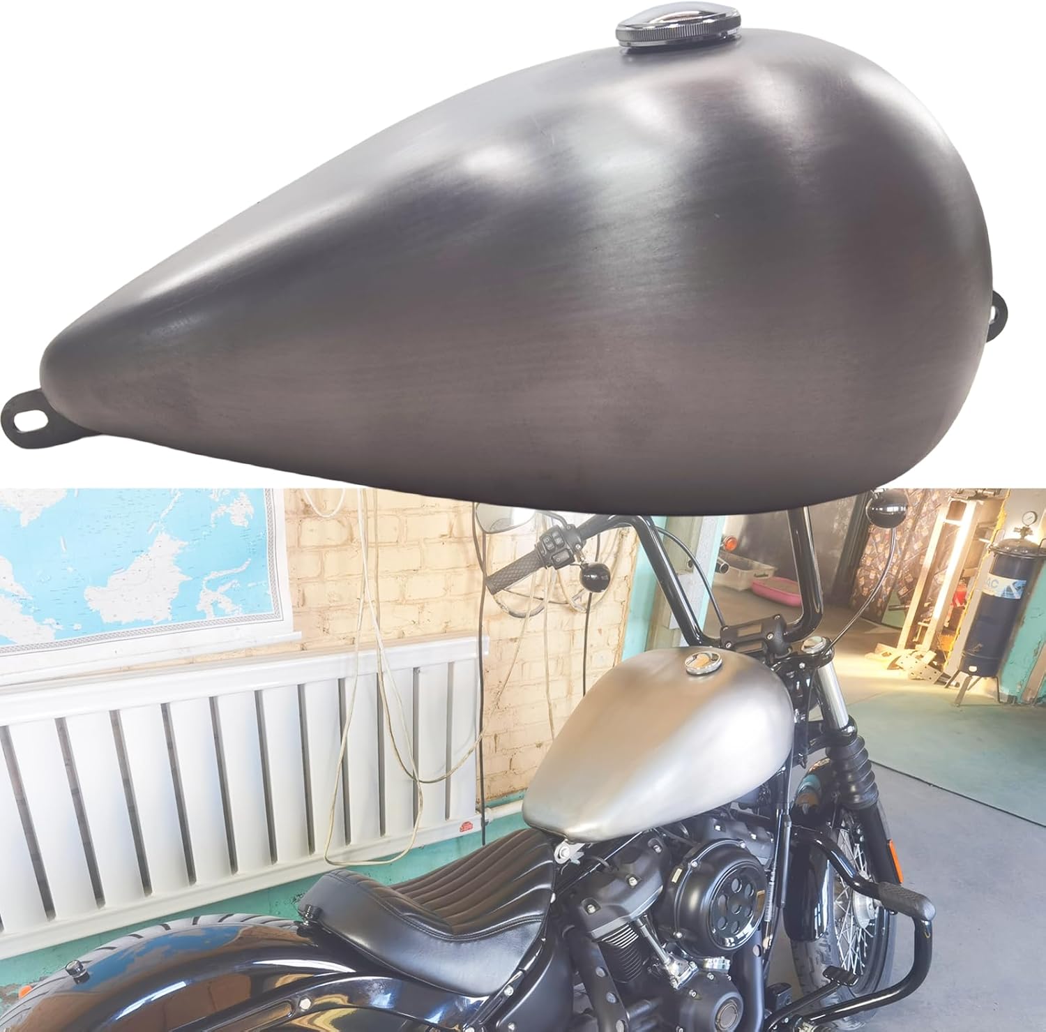 24 L Motorcycle Petrol Fuel Tank For Harley Softail Street Bob M8 After 2018