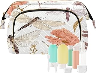 Kigai Dragonfly and Wildflowers Makeup Bag Co...