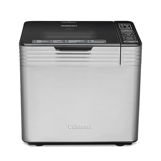 Cuisinart Bread Maker Machine, 16 Menu Programs, Stainless Steel, 2-Lb Loaf
