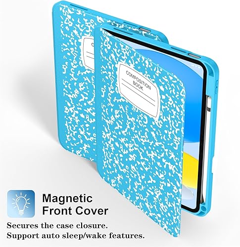 Miniatura 4 de Supveco Funda para iPad de 10.9 pulgadas de 10.9 pulgadas 2022 con portalápices - compatible con Apple Pencil 1. generación+encendido