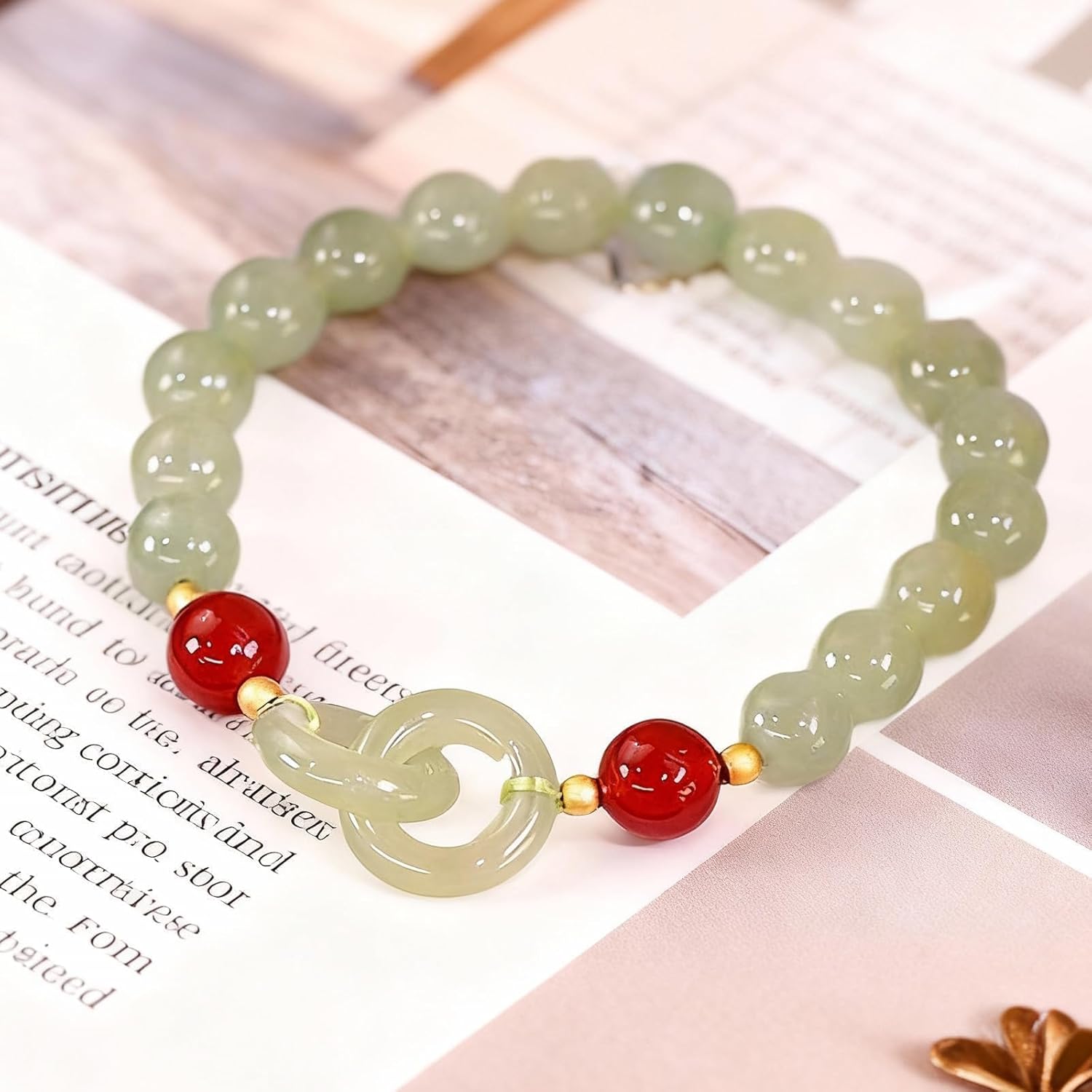 Red Jade Bracelet for Women Feng Shui Lucky Chinese Jade Bracelet Good Luck Fortune Bracelets Protection Bangle Jewelry Gift for Her - Image 8