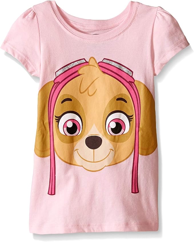Paw Patrol Girls' Short Sleeve Tee Shirt