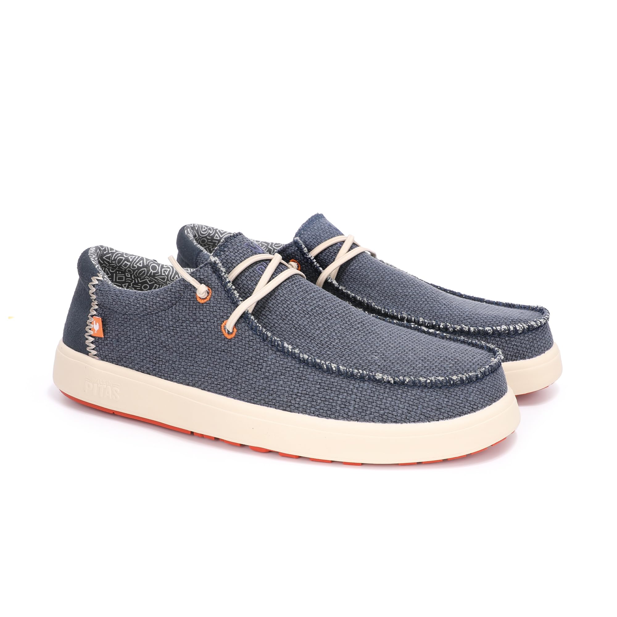 Mocasines de Hombre Náuticos Casual PITAS KILDA Zapatillas de Tela Sin Cordones