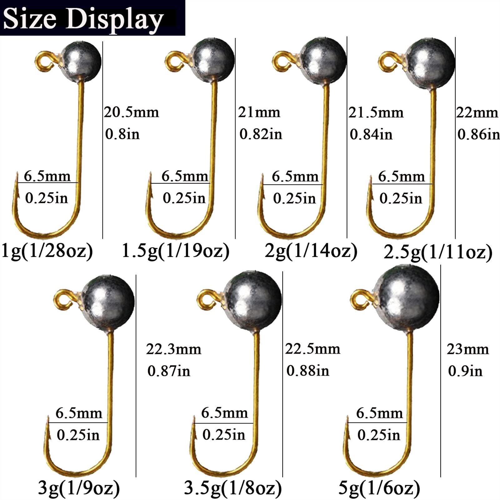 Ami da Pesca 10pcs / lot Micro Jig Head Gancio da pesca 1G-5G Gancio da pesca del ghiaccio Mini manovella Jig Fishhook Accessori morbidi Attrezzatura da pesca Gancio da Pesca ( Color : 5g )
