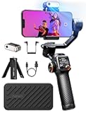 hohem iSteady M6 Kit Gimbal Stabilizer for Smartphone, 3-Axis Phone Gimbal with AI Tracking, Magnetic Fill Light, 18H Long Lasting Battery Stabilizer for iPhone & Android, Ideal for Video Recording