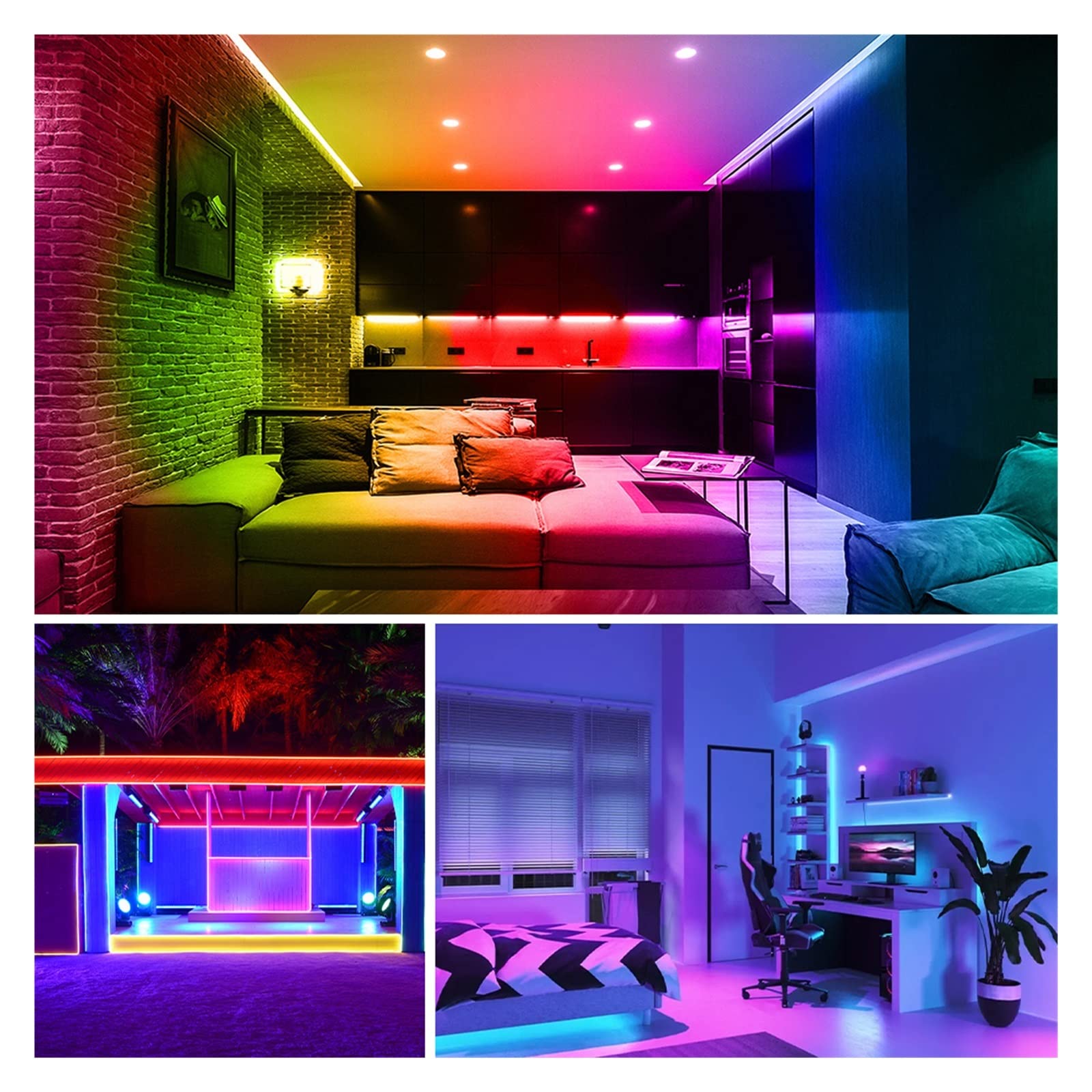 12 V 24 V RGBW RGB CCT COB taśma świetlna LED taśma 2700-6500K kolorowa elastyczna liniowa taśma świetlna LED taśma dekoracyjna taśma świetlna 1-5 m (576 diod RGB , 5M_DC 12V)