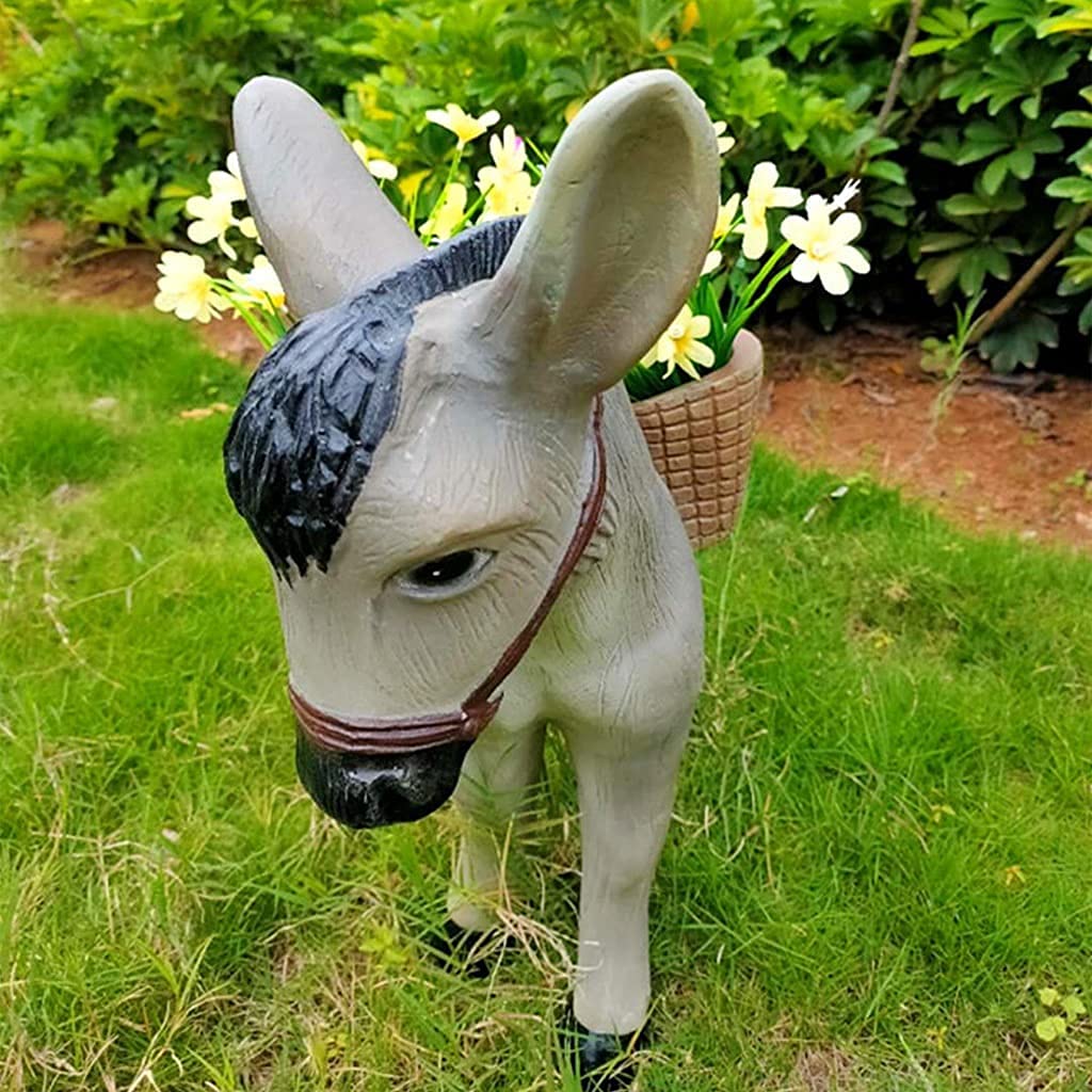 SEABABOO Decorazione Da Esterno Testa D'Asino In Metallo - Silhouette Per Giardino E Fattoria - Foto 3