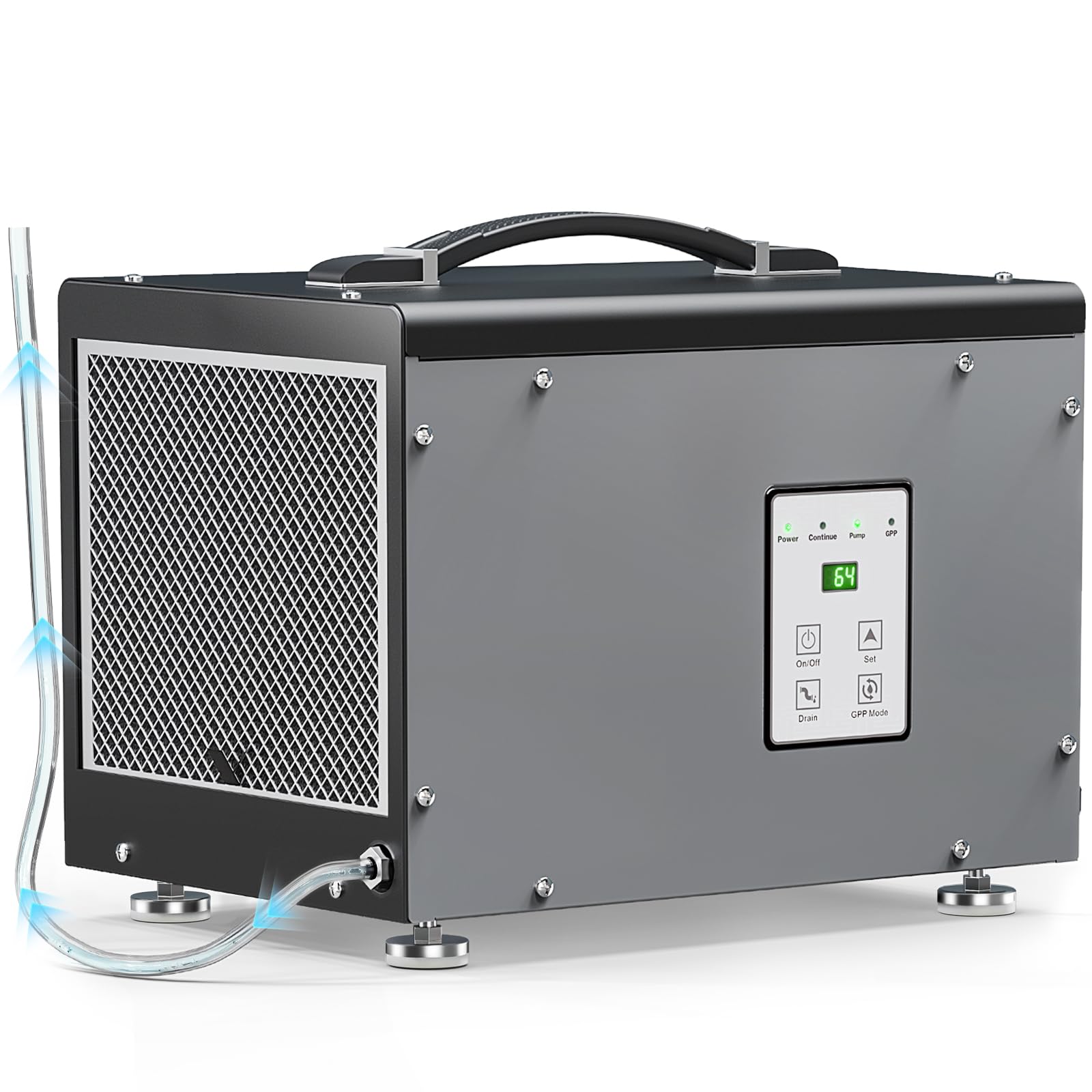 BaseAire AirWerx 35P Crawlspace 70 PPD Dehumidifier with Pump for 1000 Sq Ft