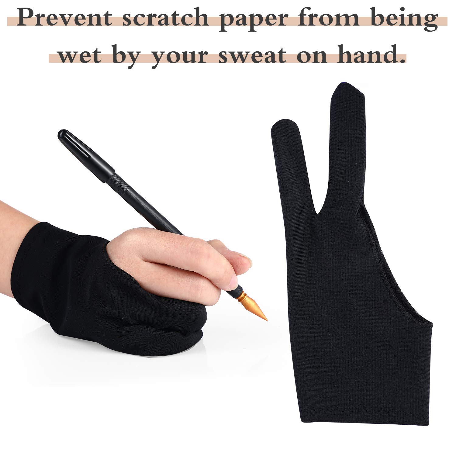 Scratch Painting Art Tool, 9 Pieces Scratching Drawing Tool Set, Including Artist Glove, Tool Bag, Scratch Coloring Pens, Plastic and Wooden Stylus, Scraper, Clean Brush - Image 5