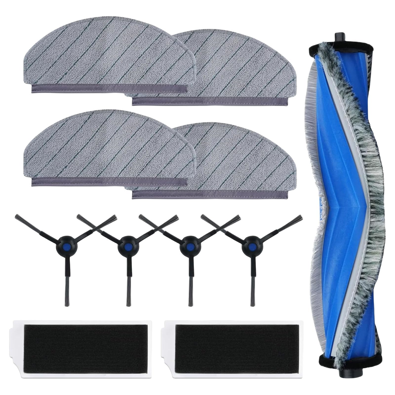 Tsophreniq Vacuum Cleaners Spare Part Side Brushes Mopping Cloth Replacement Filter Main Brush Cleaning Supplies for Vacuum High Efficiency Cleaning Part