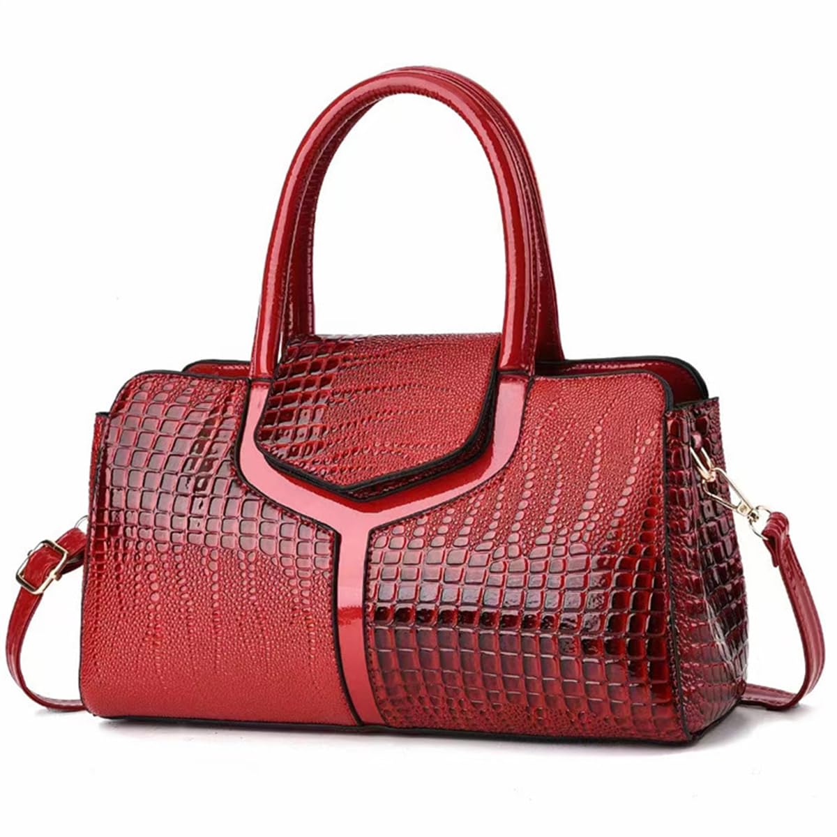 Newphoria P56 Women Red Medium-Sized PU Leather Shoulder Hand Bag with Large Strap (B0CLH4VS5W) Amazon Price History, Amazon Price Tracker