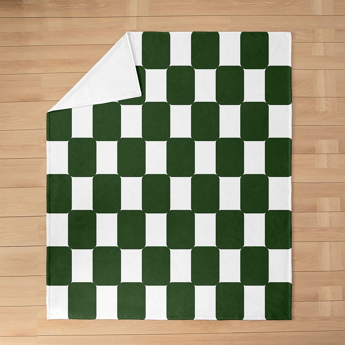 Loussiesd Maze Lattice pluszowy koc narzuta, królowa, 228 x 228 cm