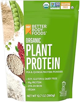 Organic Plant Protein Powder, 12.7 Oz.