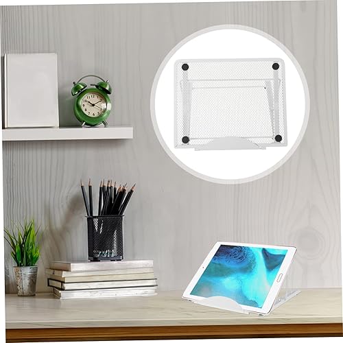 Miniatura 3 de CIYODO 3 piezas plegables de disipación de calor ajustable estante para sala de lectura estante para laptop escritorio escritorio de metal para