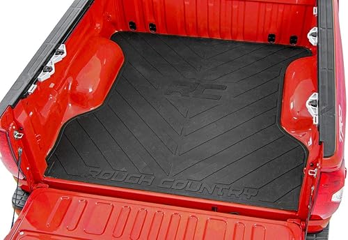 Rough Country Alfombrilla de goma para Ram 1500 2019-2022 | Cama de 5 pies 7 pulgadas - RCM685 - Negro