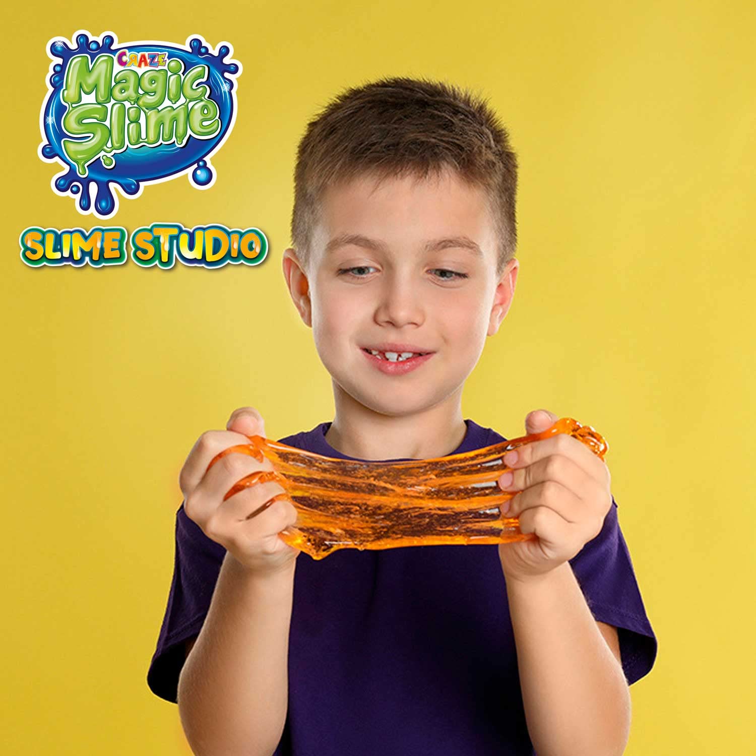 CRAZE Magic Slime Studio Schleim 32862 zestaw "zrób to sam" Slime Kit 11 kolorów z akcesoriami Fluffy Slime z perłami brokatowymi i efektami specjalnymi, 32862, kolorowy, 36,5 x 5,8 x 25,5 cm