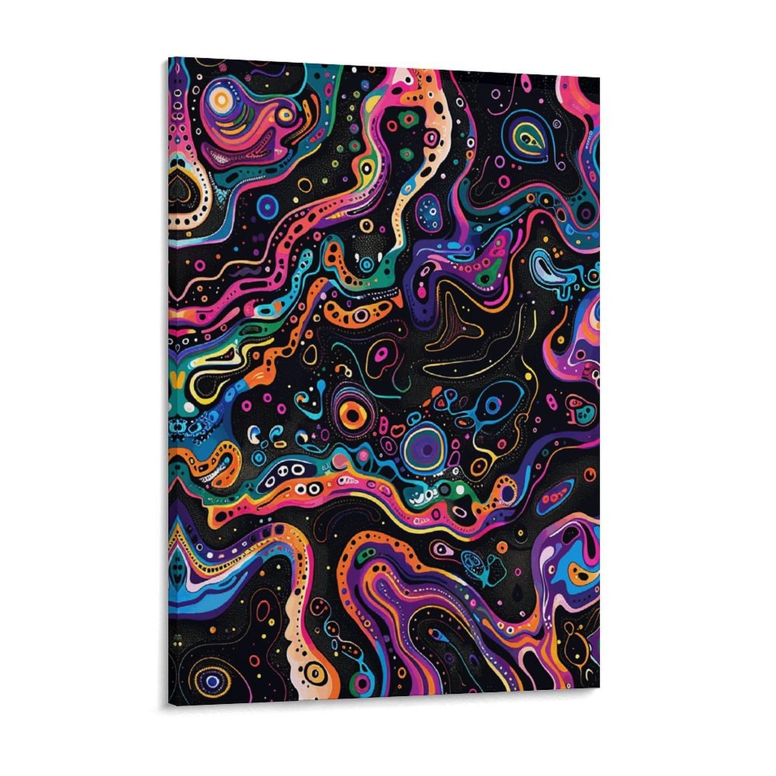 Various Shapes of Colors Canvas Wall Art for Bedroom 12x16inch Canvas Prints Artwork for Walls Modern Picture Artwork Painting for Living Room Aesthetic Wall Paintings for Bathroom Kitchen Of