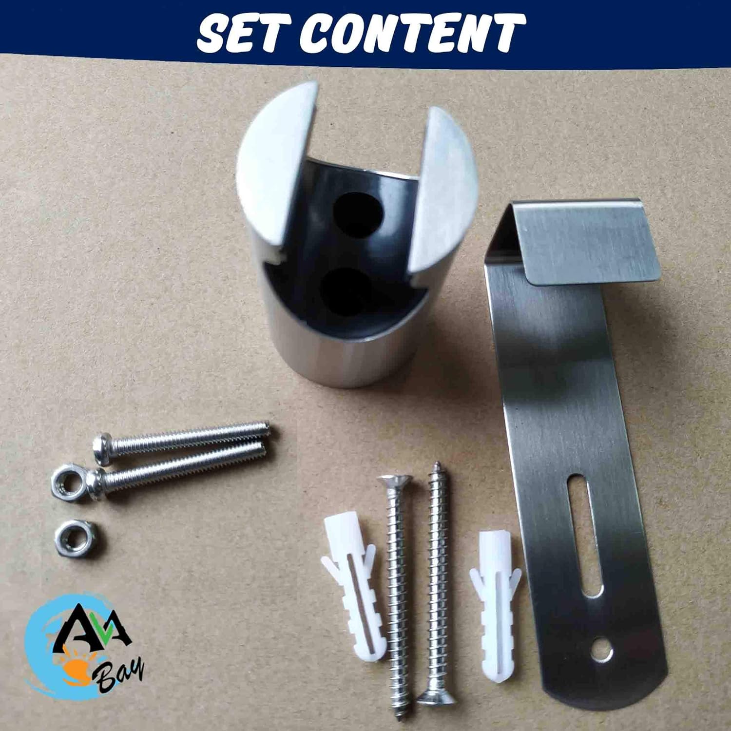 Sprayer Head Holster Mount-Handheld Bidet Holder for Toilet-Hand Held Shattaf Hanger Hook Mounting-Toilet Tank or Wall Mounted Bathroom Head Hold