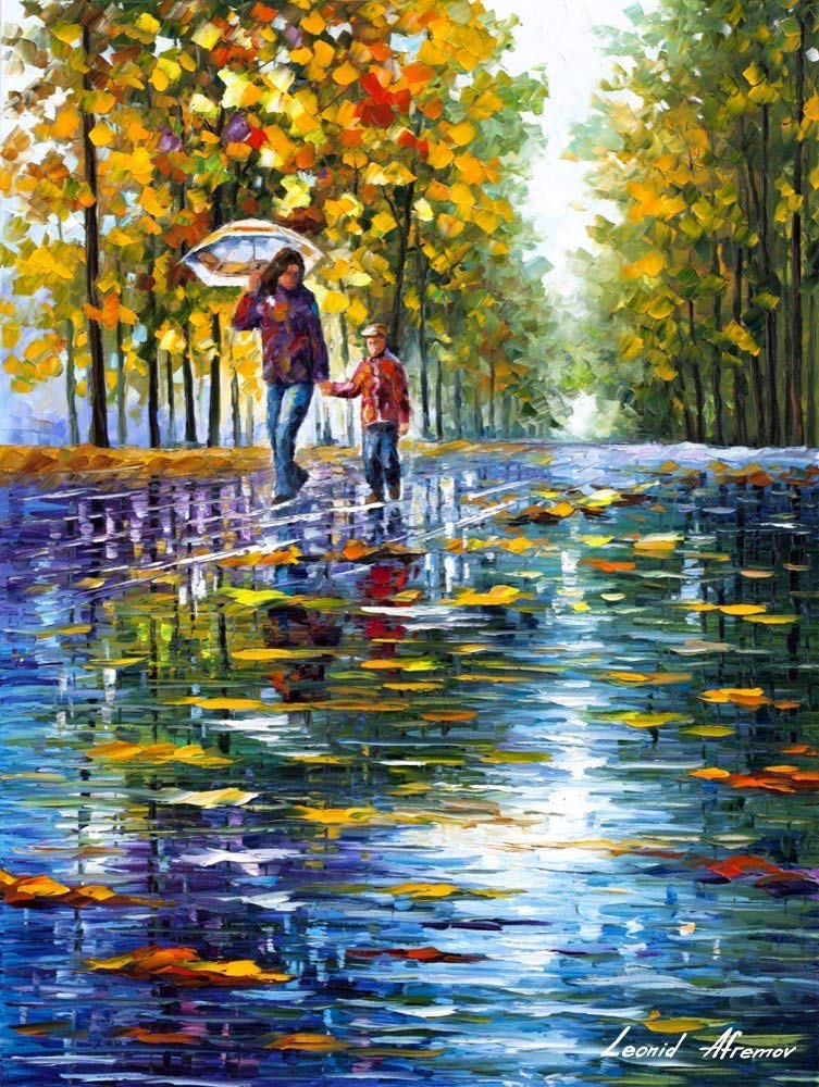 Amazon.com: Mother Painting Family Wall Art On Canvas By Leonid