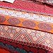 Exclusivo Mezcla 100% Cotton 3-Piece Multicolored Boho Paisley Full/Queen Size (92x88 Inch) Quilt Set as Bedspread/Coverlet/Bed Cover/Comforter- Lightweight, Reversible& Decorative, Red and Orange