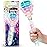 ArtCreativity Light Up Spinning Diamond Princess Wand for Kids - Fairy Wand with Spinning LEDs, Batteries Included - Light Up Wands for Girls and Boys, Perfect Pretend Play Toys