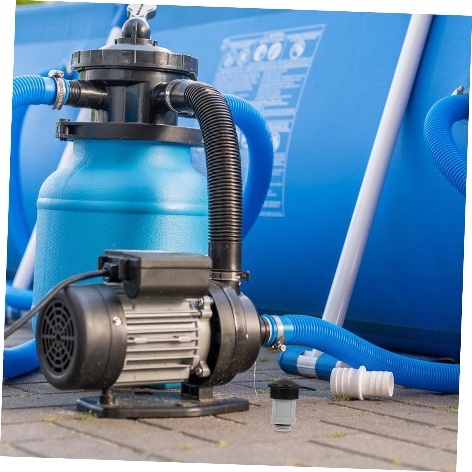 INOOMP 3piezas Adaptador De Aire para Válvula De Piscina Elevada Reemplazo Fácil De Instalar Tapa Compatible para Piscinas Suelo