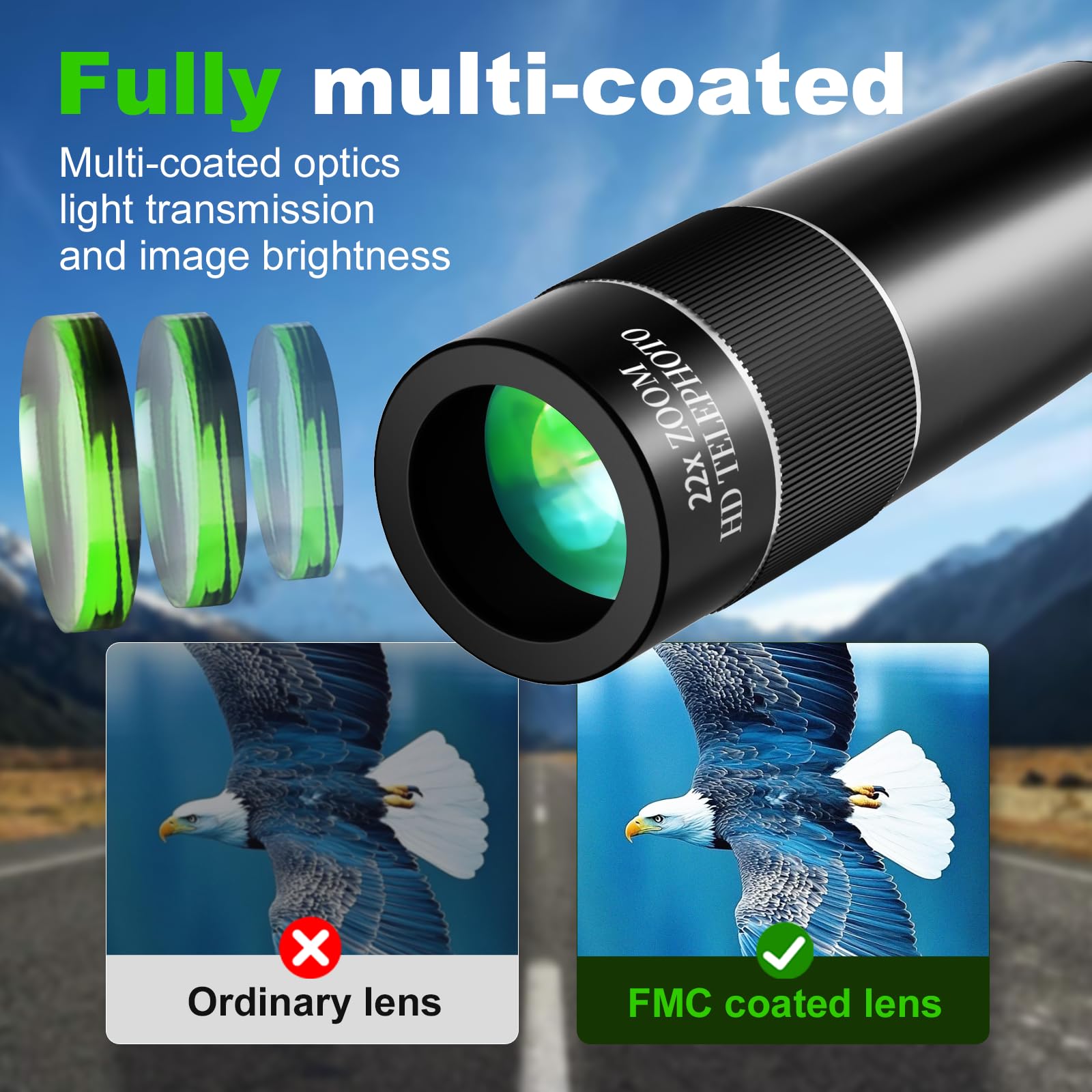 Amazon.com: 22X Telephoto Phone Lens Long Focus for iPhone and
