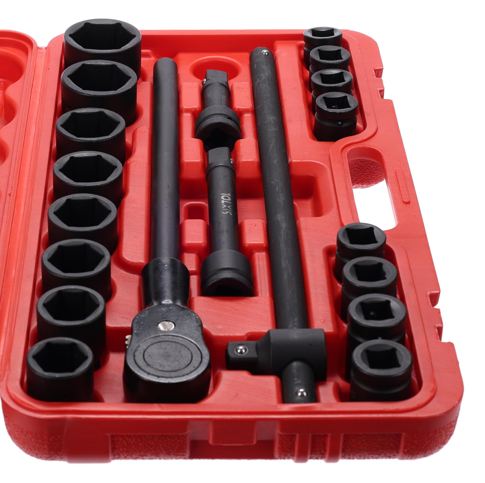 Set di Chiavi meccaniche 2 | Set di Chiavi a Bussola Heavy Duty con cricchetto, 21 Pezzi
