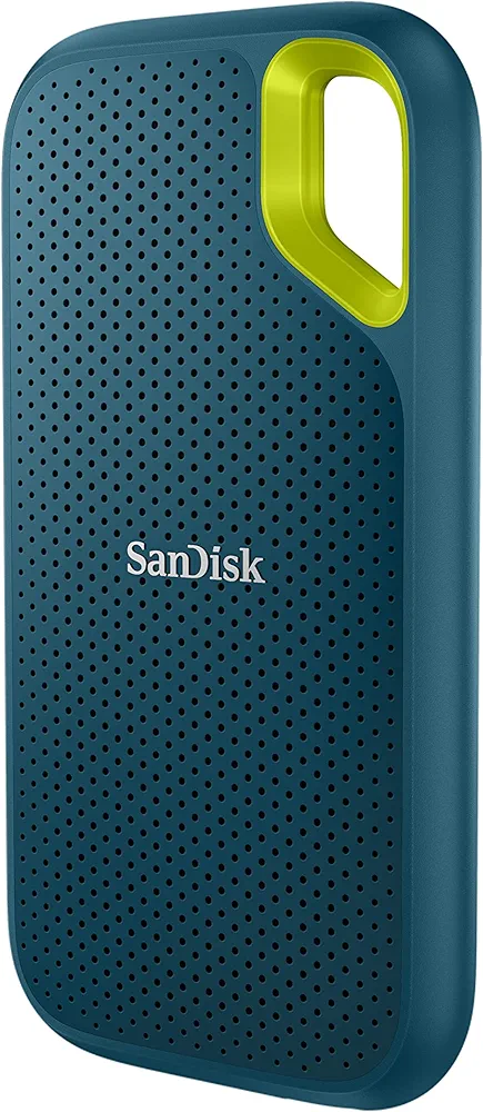 SanDisk Extreme Disque SSD Externe 1 To (Portable NVMe SSD, jusqu'à 1050 Mo/s en lecture, 1000 Mo/s en écriture, USB-C, Résistance à la poussière et à l'eau classée IP65, Mousqueton pratique)Monterey