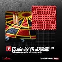 Vista 3 de Arachnid Cricket Pro Tournament-Quality Dartboard with 35 Games and 318 Variations (6 Cricket Games)