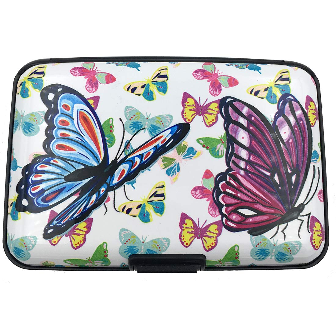 BFL RFID Credit Card Holder for Women or Men, Theft Proof Credit Card Holder, Slim Design Fits in Pocket (butterfly)