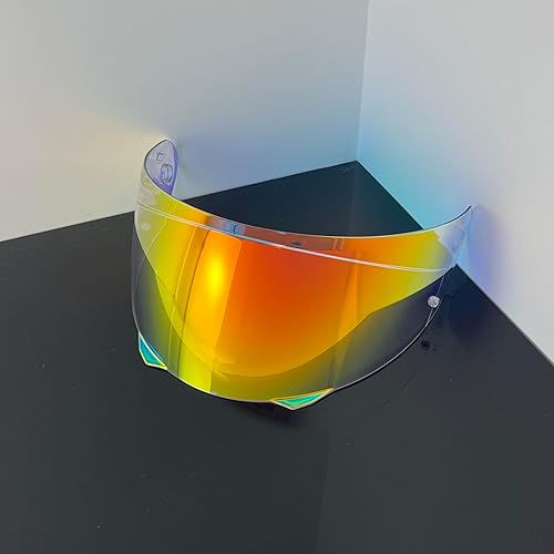 Miniatura 4 de BSTOP Visera i90 HJ-33 Escudo para HJC i90 Protector facial Pc Protección UV Visera Casco Moto (Revo Rojo Claro Día y Noche)