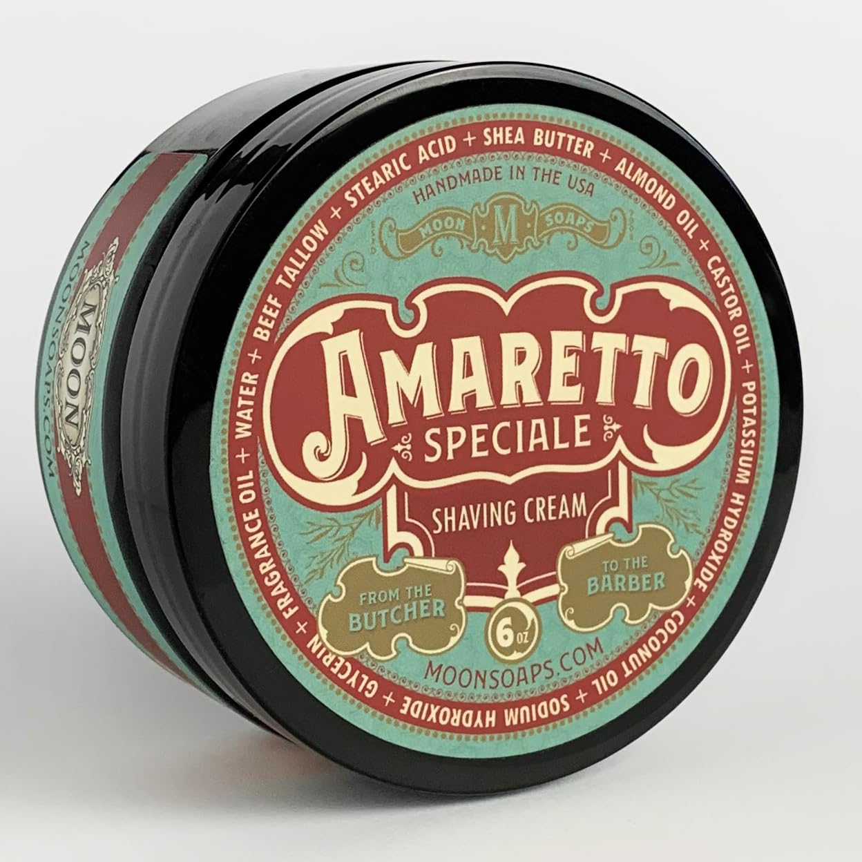 Amaretto Speciale – Luxury Tallow Shaving Soap with Almond & Dark Cherry Scent, 6 oz