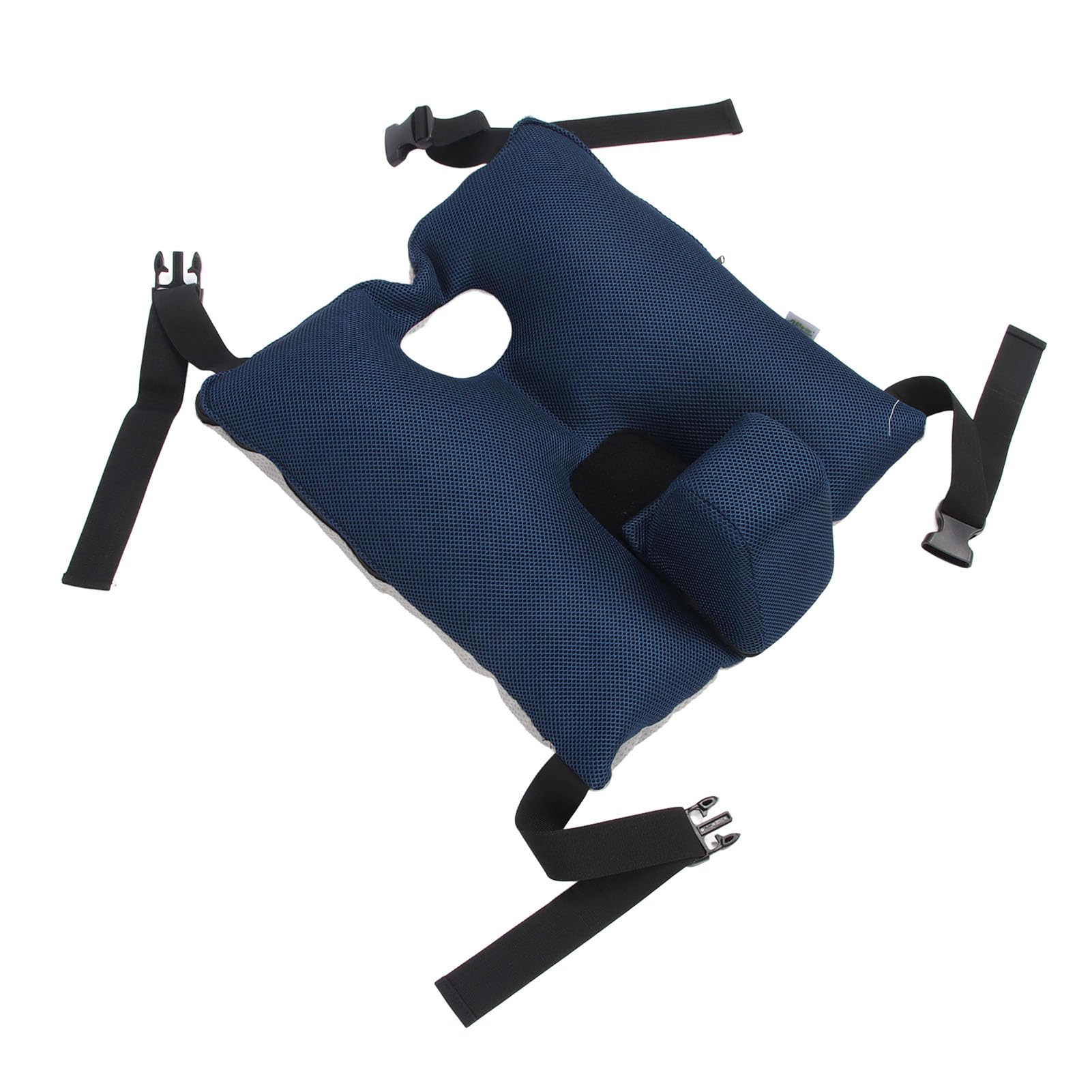Cojín para silla de ruedas con diseño de cuña para una mayor estabilidad y alivio de la presión