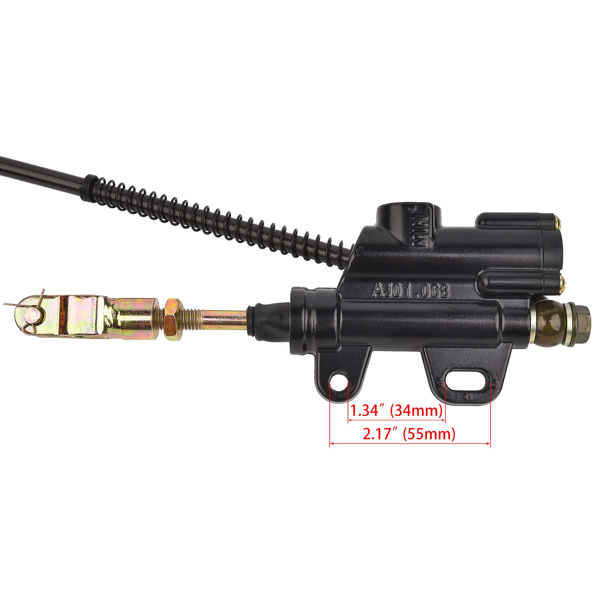 Buy Rear Brake Master Cylinder Caliper Assembly Replacement for 50cc