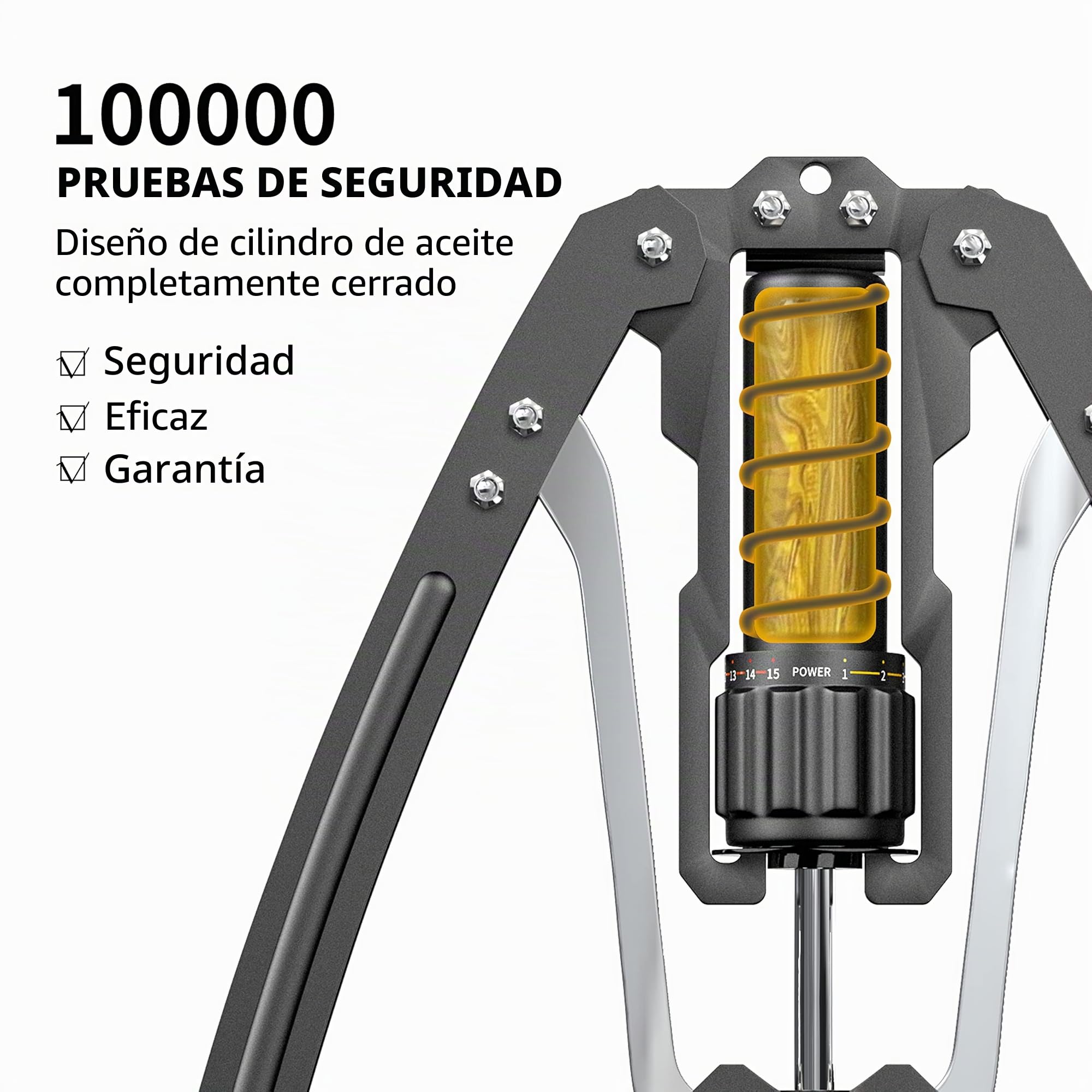PROIRON Barra Twister de Potencia Hidráulica Ajustable 10-200 kg, Twister de Potencia Hidráulica para la Musculación de Pectorales, Hombros, Brazo y Espalda