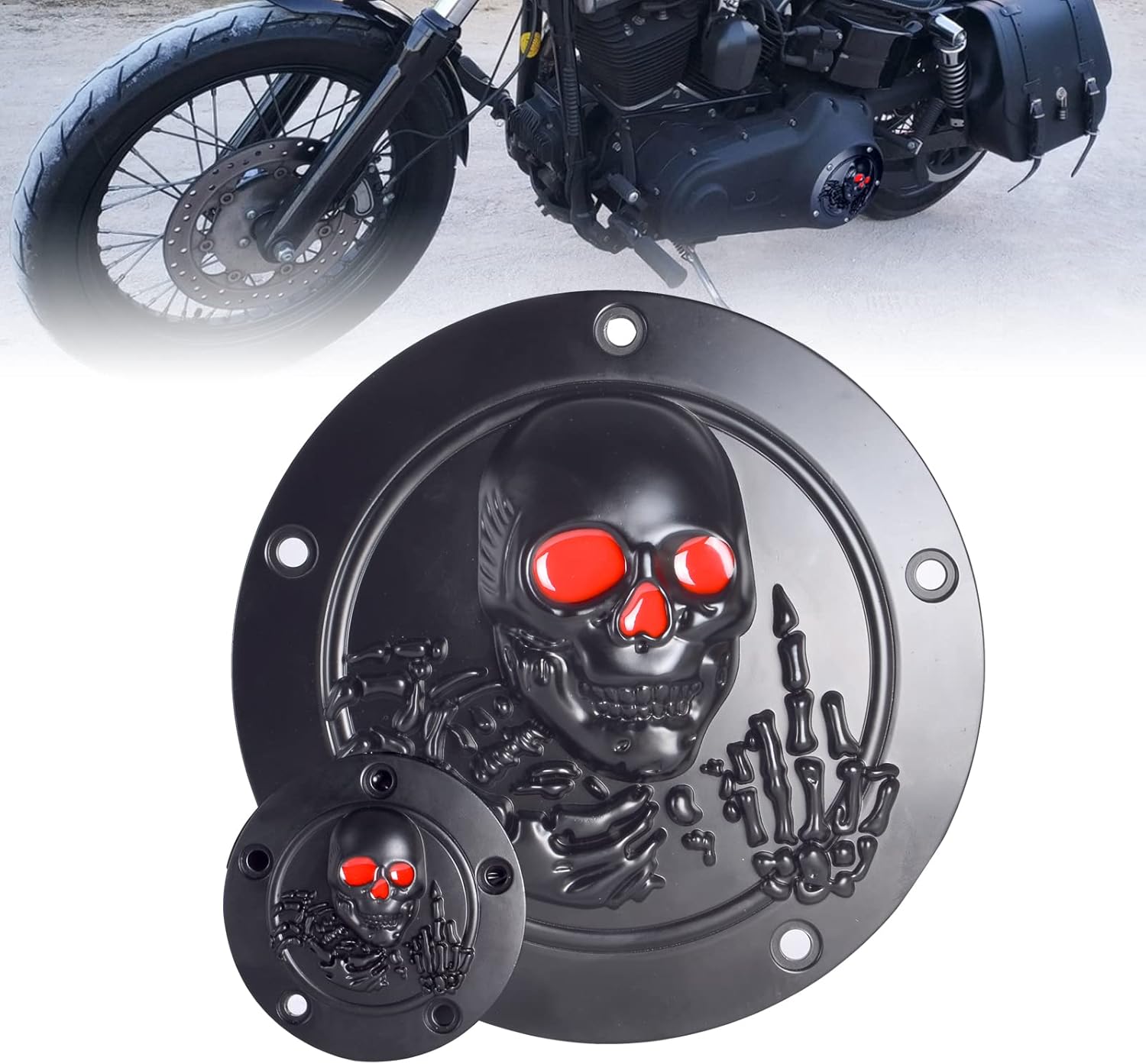 Goldfire CNC Derby Timer Cover and Points Covers for Harley 1999-2014 Harley Twin Cam Touring Road King Electra Glide FLHR FLHX FXST Dyna