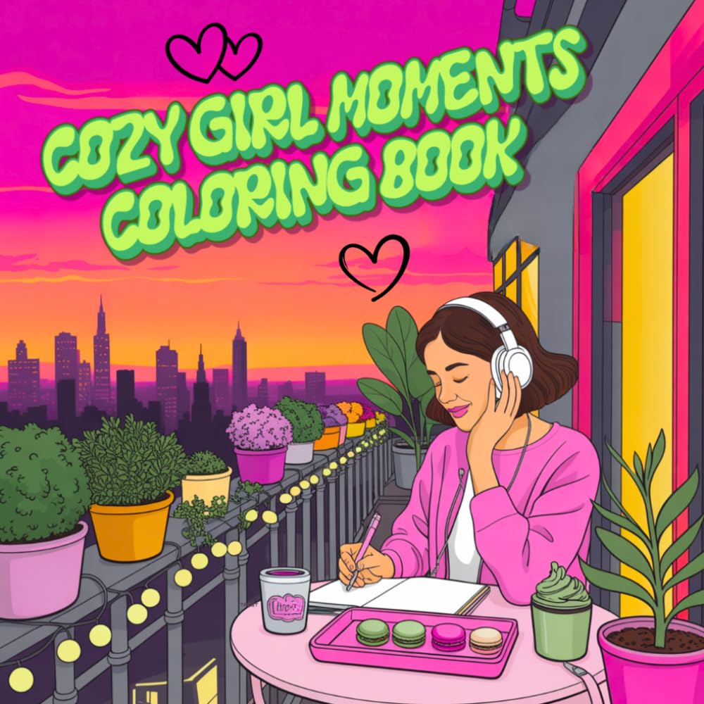 Cozy Girl moments: Coloring book