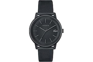 Lacoste Urban Peak 12.12 Move Men's Aluminum Case Quartz Watch with Silver Dial