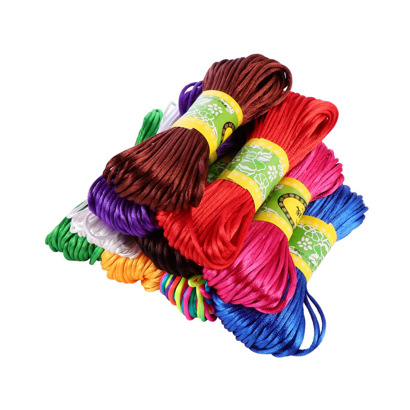 Cordon satin queue de rat Alipis fil pour nœud chinois et bijoux DIY
