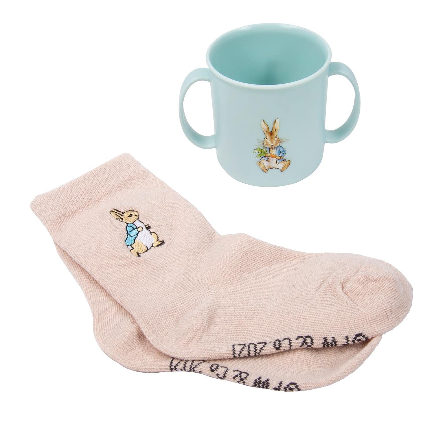 Fizz Creations Peter Rabbit Mug & Sock Gift Set. Includes 260ml Capacity Mug & Socks for Children's Sizes 6 to 8. Officially Licensed Peter Rabbit Merchandise.