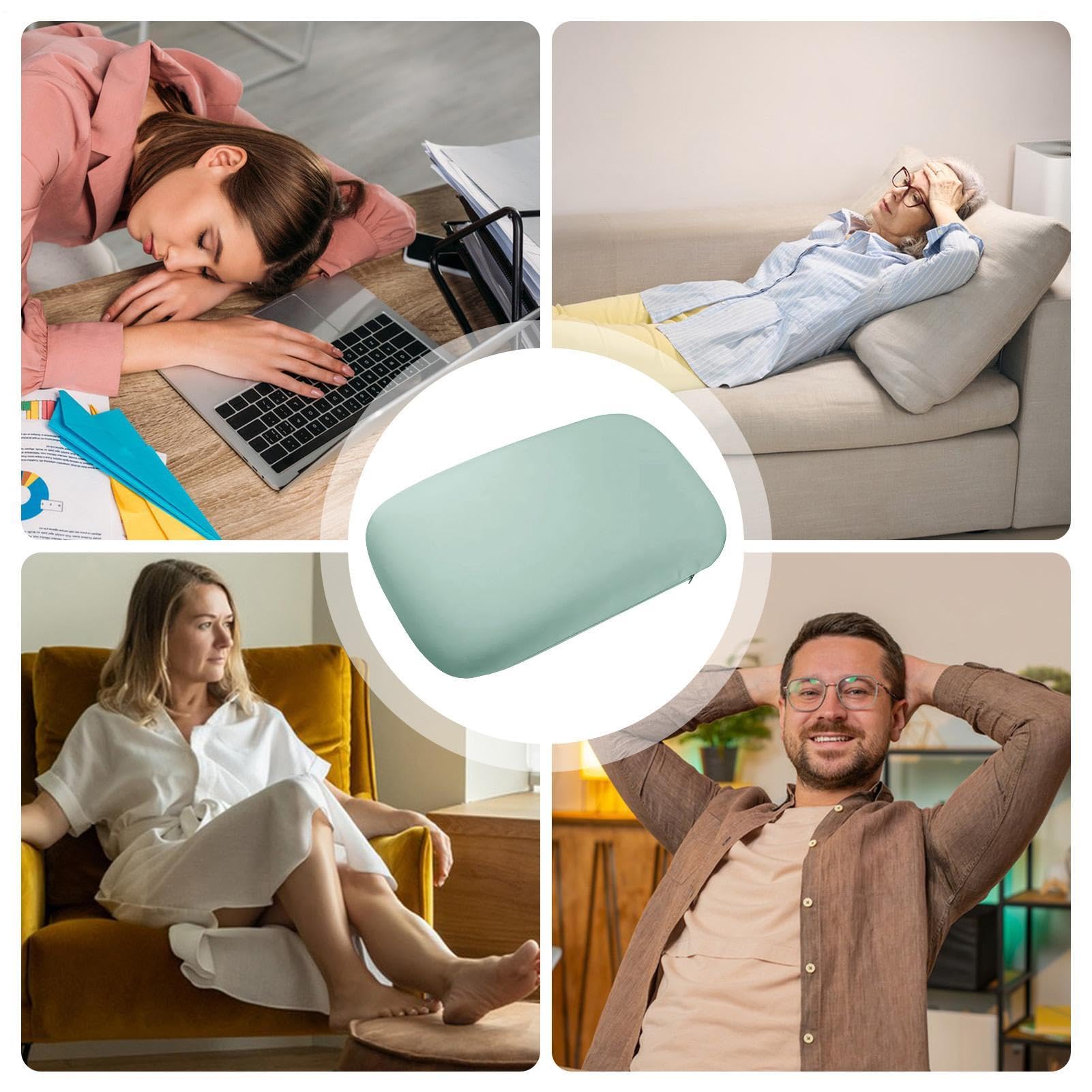 Almohada suave y plegable de material de memoria de refrigeración para
