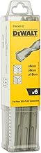 DEWALT - Jeu de 6 Forets SDS-PLUS - Forets Ø6mm x2, Ø8mm x2; Ø10mm x2 - Perçage Béton - Forets SDS-PLUS pour Perforateurs - DT60302-QZ