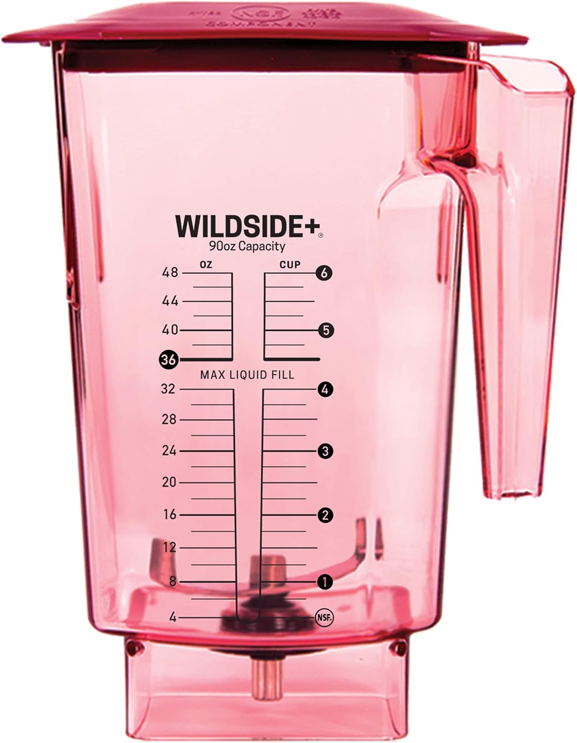 Blendtec 90 oz WildSide Jar, Commercial Grade FiveSided Replacement Blender Jar