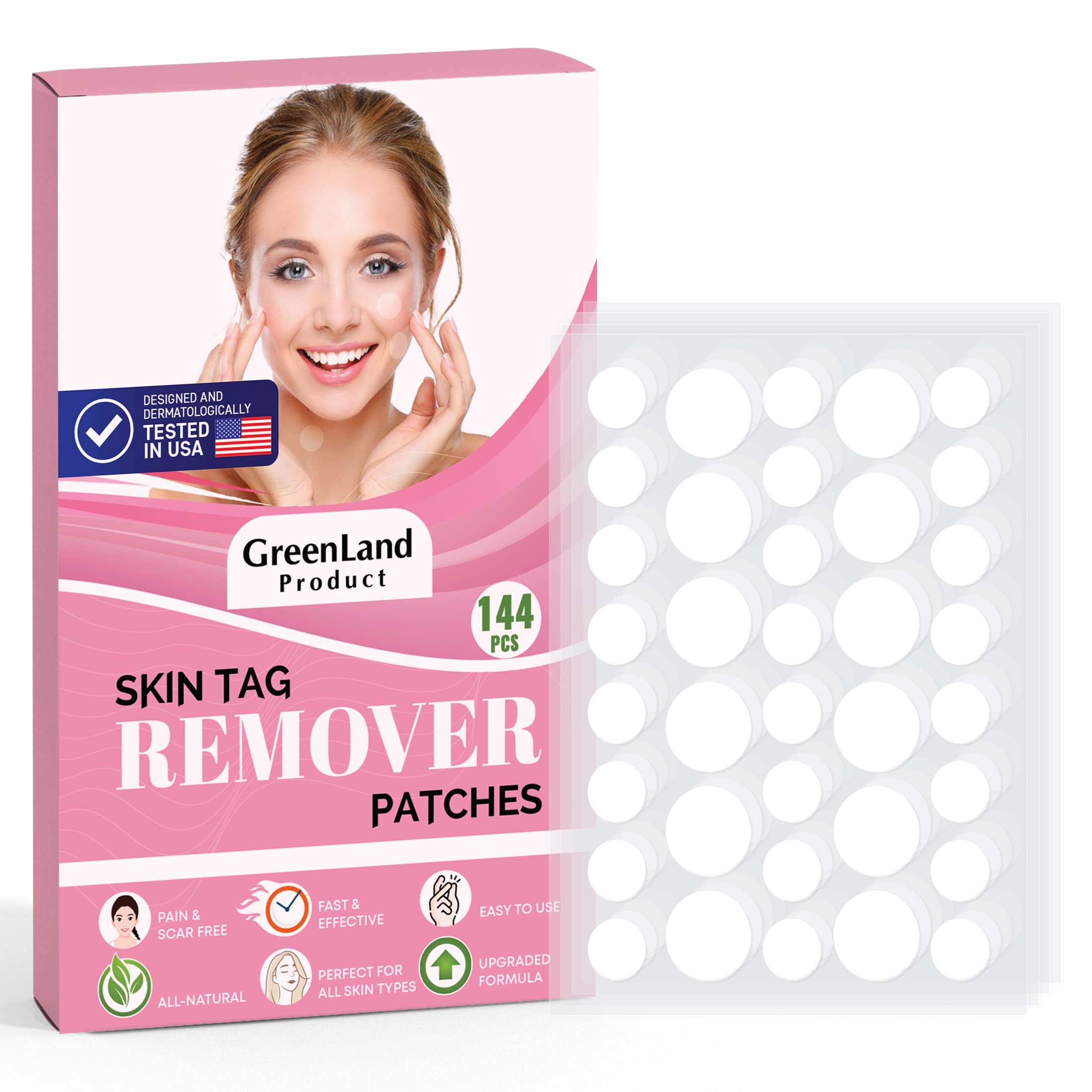 Buy Skin Tag Remover 144 Patches, Natural and Effective Skin Tag