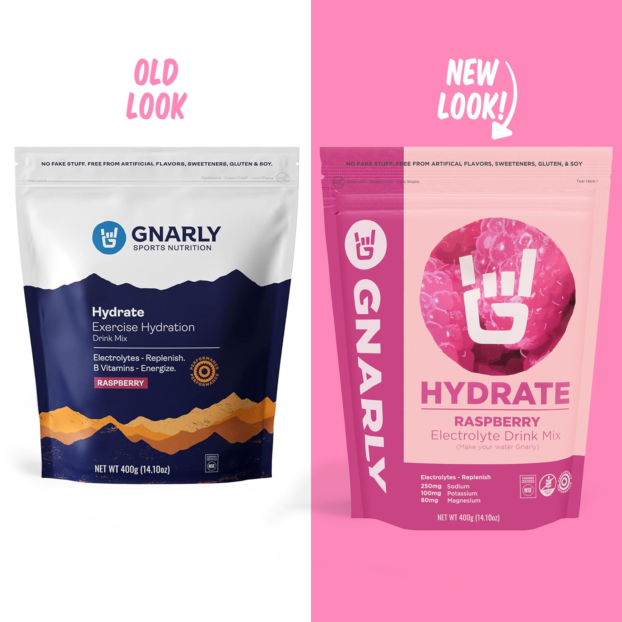 Gnarly Nutrition Hydrate Electrolyte Powder | Raspberry — Amazon image 2
